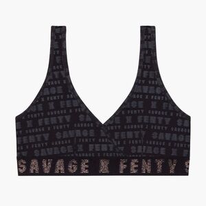SAVAGE X FENTY FOREVER BRA - BLACK PRINT SIZE 1X (NEW)